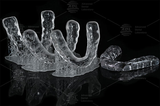 Imprimé en 3D, léger, respirant, oclusal à attelle de protection nocturne pour le grincement des dents